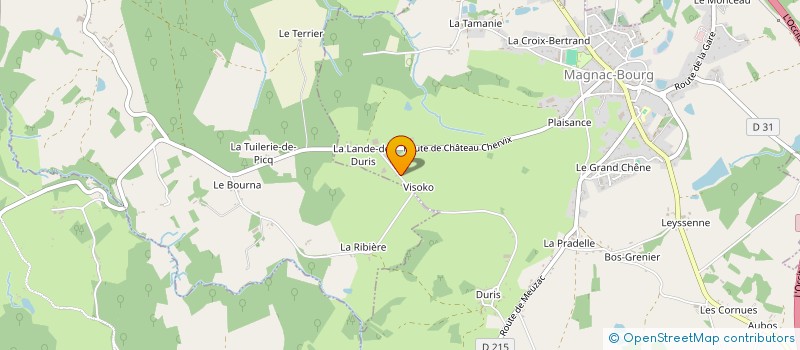 localisation de l'entreprise MONSIEUR FRANCK DEVIREUX à MAGNAC-BOURG