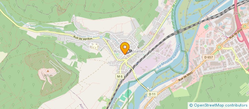 localisation de l'entreprise MONSIEUR FRANCK DI MORA  ARS-SUR-MOSELLE