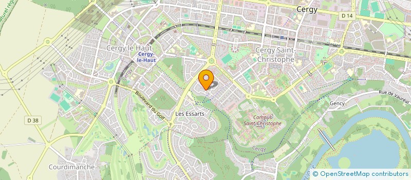 localisation de l'entreprise MONSIEUR FRANCK DIASLAGE à CERGY