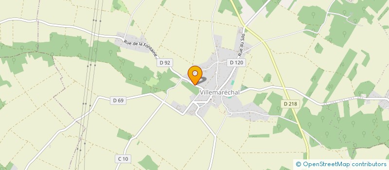 localisation de l'entreprise MONSIEUR FRANCK DIAZ  VILLEMARECHAL