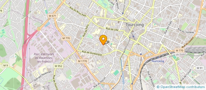 localisation de l'entreprise MONSIEUR FRANCK DIEUDONAT  TOURCOING