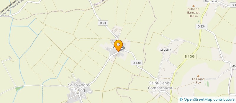 localisation de l'entreprise MONSIEUR FRANCK DINET  SAINT-ANDRE-LE-COQ