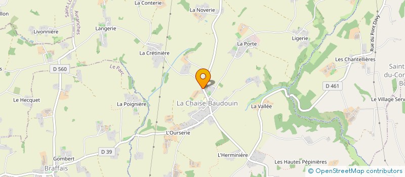 localisation de l'entreprise MONSIEUR FRANCK DORENLOT  LA CHAISE-BAUDOUIN