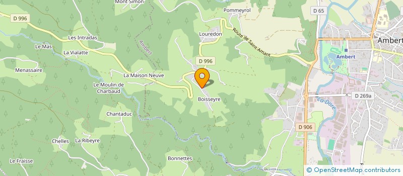 localisation de l'entreprise MONSIEUR FRANCK DOUARRE  AMBERT