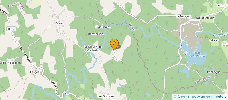 localisation de l'entreprise MONSIEUR FRANCK DOUMAIN  ABJAT SUR BANDIAT