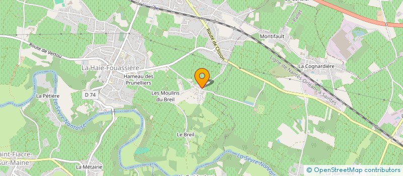 localisation de l'entreprise MONSIEUR FRANCK DOUSSET  LA HAIE-FOUASSIERE