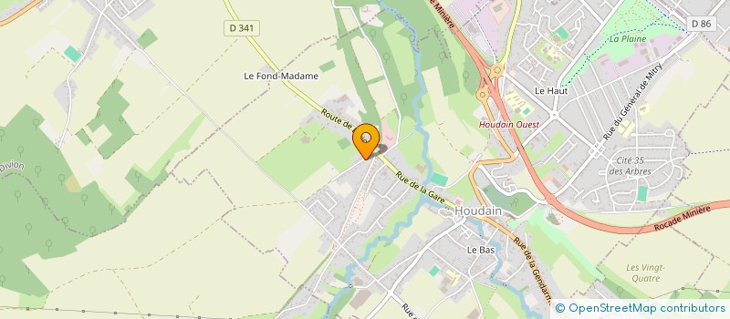 localisation de l'entreprise MONSIEUR FRANCK DROUVOT  HOUDAIN