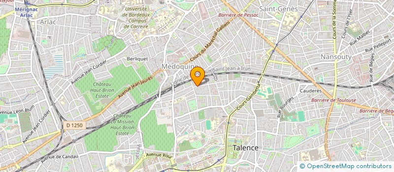 localisation de l'entreprise MONSIEUR FRANCK DUBES  TALENCE