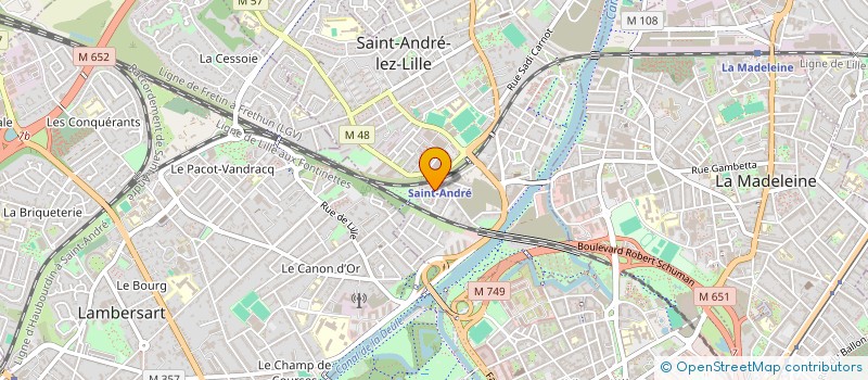 localisation de l'entreprise MONSIEUR FRANCK DUBOIS  SAINT-ANDRE-LEZ-LILLE