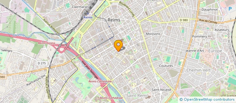 localisation de l'entreprise MONSIEUR FRANCK DUBOURDIEU à REIMS
