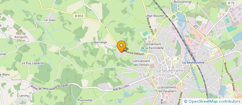 localisation de l'entreprise MONSIEUR FRANCK DUBREUIL à LA SOUTERRAINE