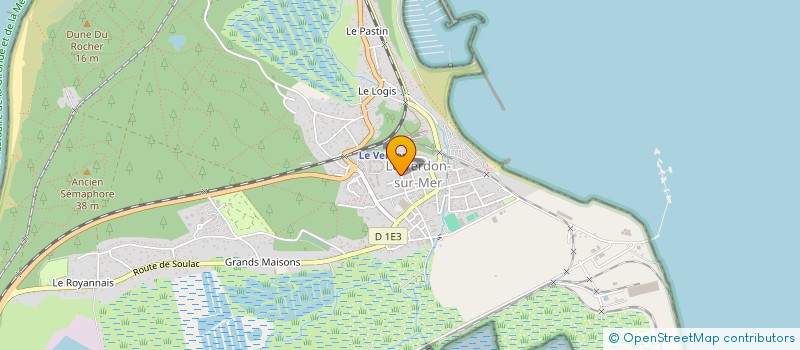 localisation de l'entreprise MONSIEUR FRANCK DUFEE  LE VERDON-SUR-MER