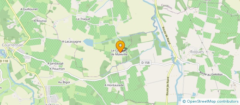 localisation de l'entreprise MONSIEUR FRANCK DUFFRECHOU  LAGRAULET-DU-GERS