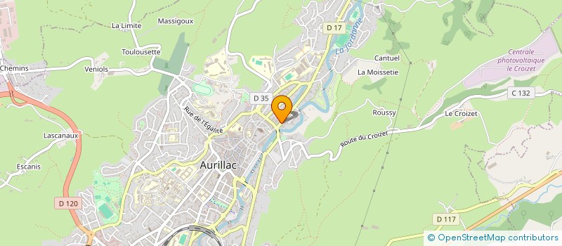 localisation de l'entreprise MONSIEUR FRANCK DUFOUR à AURILLAC