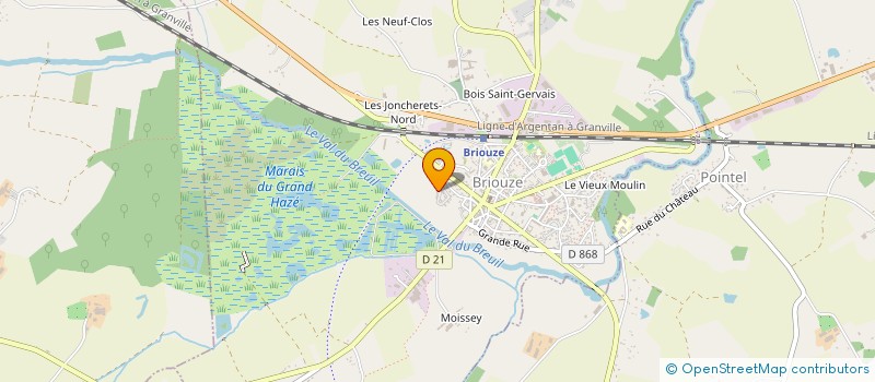 localisation de l'entreprise MONSIEUR FRANCK DUGAS à BRIOUZE