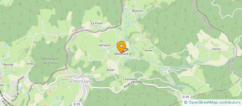 localisation de l'entreprise MONSIEUR FRANCK DUJARDIN-REY  SAINT-GERMAIN-LA-MONTAGNE