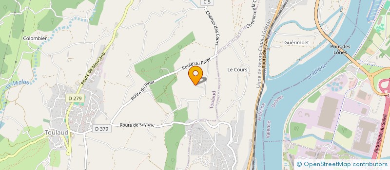 localisation de l'entreprise MONSIEUR FRANCK DUMAZEL  TOULAUD