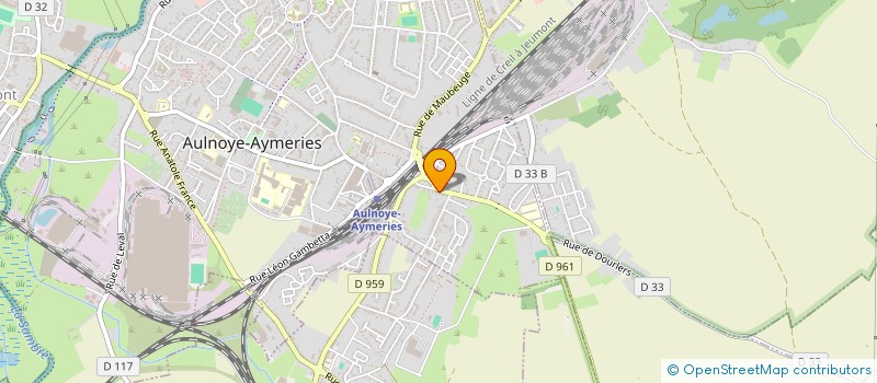 localisation de l'entreprise MONSIEUR FRANCK DUPRET à AULNOYE-AYMERIES