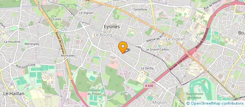 localisation de l'entreprise MONSIEUR FRANCK DUPUYDENUS  EYSINES