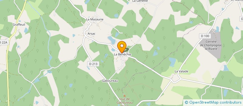 localisation de l'entreprise MONSIEUR FRANCK DUPUYS  CUSSAC