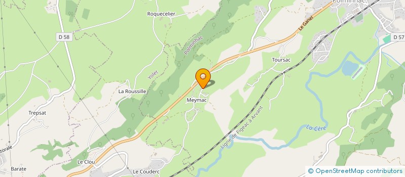 localisation de l'entreprise MONSIEUR FRANCK DUQUESNE à POLMINHAC