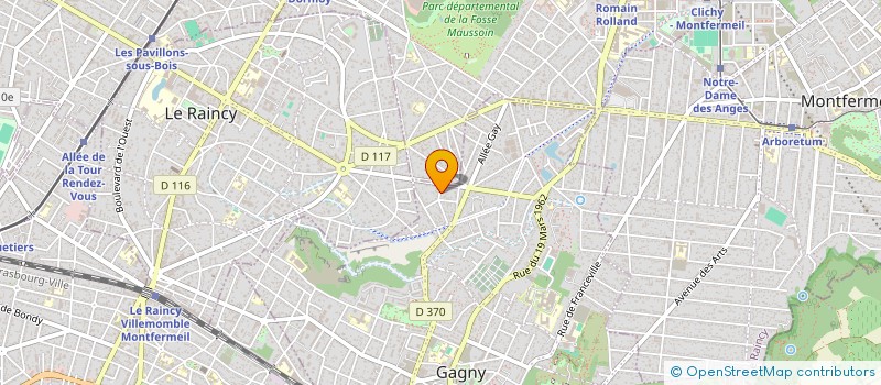 localisation de l'entreprise MONSIEUR FRANCK DURAND  GAGNY