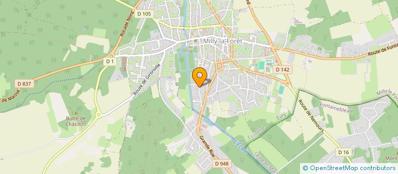 localisation de l'entreprise MONSIEUR FRANCK DUSSOUTRAS à MILLY-LA-FORET
