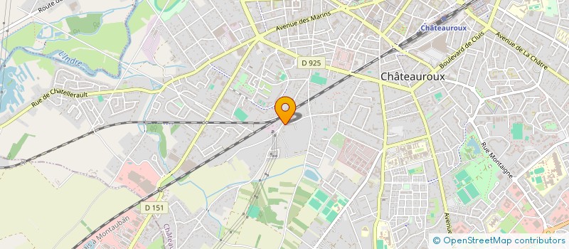 localisation de l'entreprise MONSIEUR FRANCK DUVAL à CHATEAUROUX