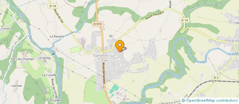 localisation de l'entreprise MONSIEUR FRANCK DUVIVIER  VALLIERES-SUR-FIER