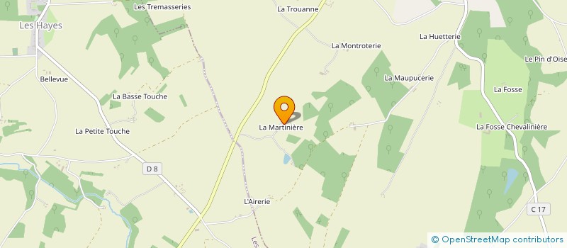 localisation de l'entreprise MONSIEUR FRANCK ECHARD  SAINT-MARTIN-DES-BOIS