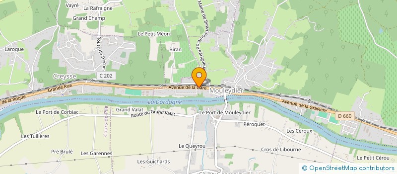 localisation de l'entreprise MONSIEUR FRANCK ECHILLEY à MOULEYDIER