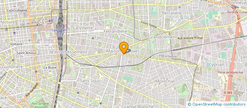 localisation de l'entreprise MONSIEUR FRANCK ELGRABLY à VILLEURBANNE