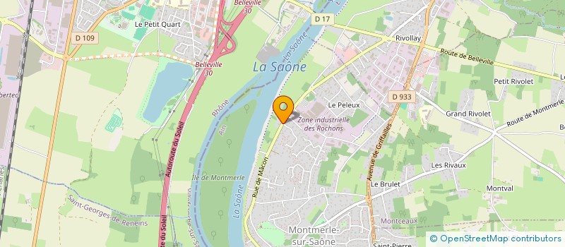 localisation de l'entreprise MONSIEUR FRANCK ELIE à MONTMERLE-SUR-SAONE