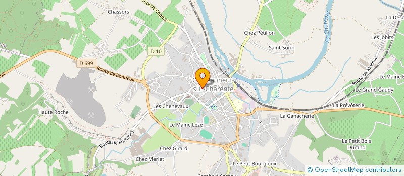 localisation de l'entreprise MONSIEUR FRANCK EMERIT à CHATEAUNEUF-SUR-CHARENTE