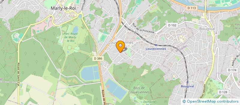 localisation de l'entreprise MONSIEUR FRANCK EMPIS  LOUVECIENNES