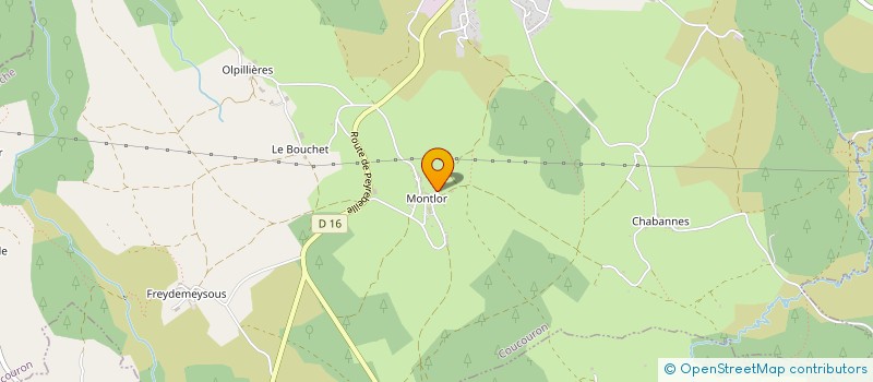 localisation de l'entreprise MONSIEUR FRANCK ENJOLRAS à COUCOURON
