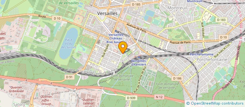 localisation de l'entreprise MONSIEUR FRANCK ENJOLRAS à VERSAILLES
