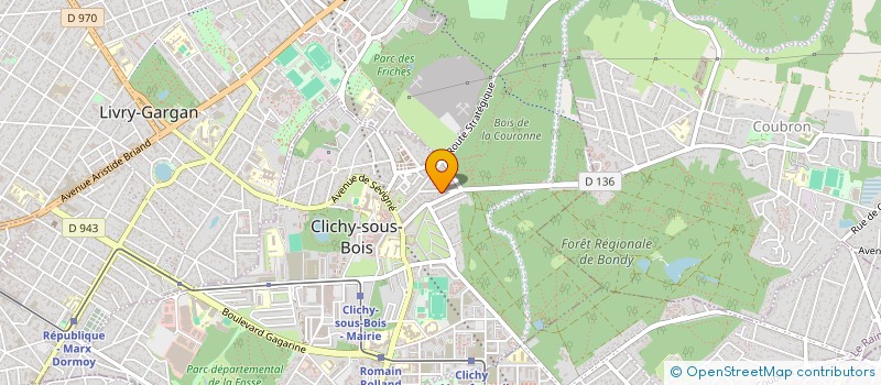 localisation de l'entreprise MONSIEUR FRANCK ESTEVES à CLICHY-SOUS-BOIS