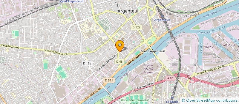 localisation de l'entreprise MONSIEUR FRANCK EYMARD à ARGENTEUIL