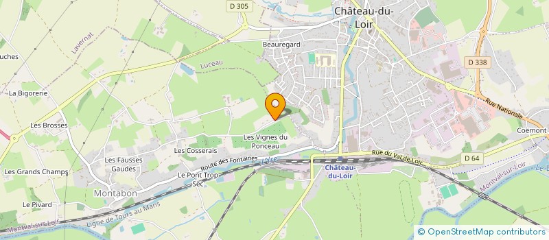 localisation de l'entreprise MONSIEUR FRANCK EYMON  MONTVAL-SUR-LOIR