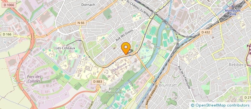 localisation de l'entreprise MONSIEUR FRANCK FABIEN CLAUDE BONNEAU  MULHOUSE