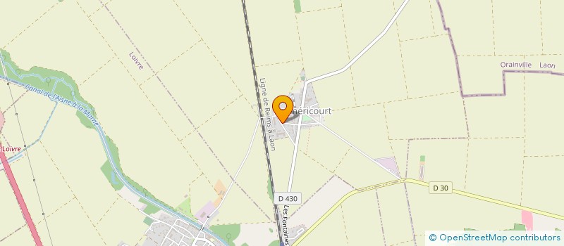 localisation de l'entreprise MONSIEUR FRANCK FALINSKI  BERMERICOURT