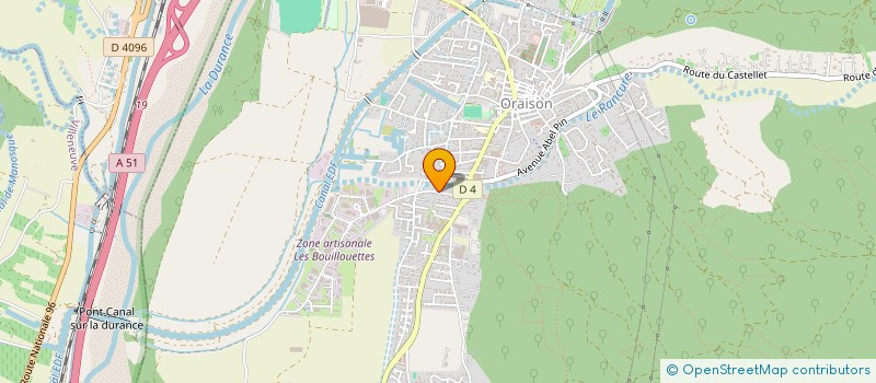 localisation de l'entreprise MONSIEUR FRANCK FAUQUE  ORAISON