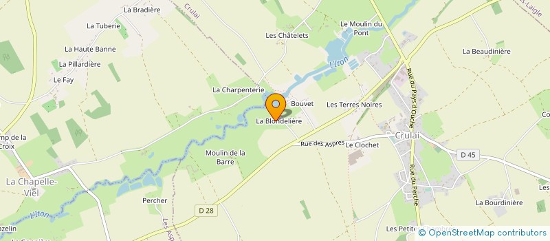 localisation de l'entreprise MONSIEUR FRANCK FAUVEL à CRULAI