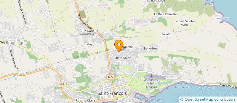 localisation de l'entreprise MONSIEUR FRANCK FAVRE-BULLY  SAINT-FRANCOIS