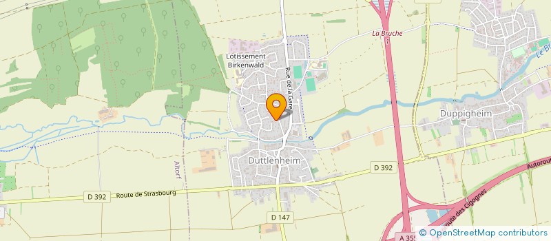 localisation de l'entreprise MONSIEUR FRANCK FEBVIN  DUPPIGHEIM