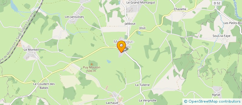 localisation de l'entreprise MONSIEUR FRANCK FERANDON à MONTAIGUT-LE-BLANC