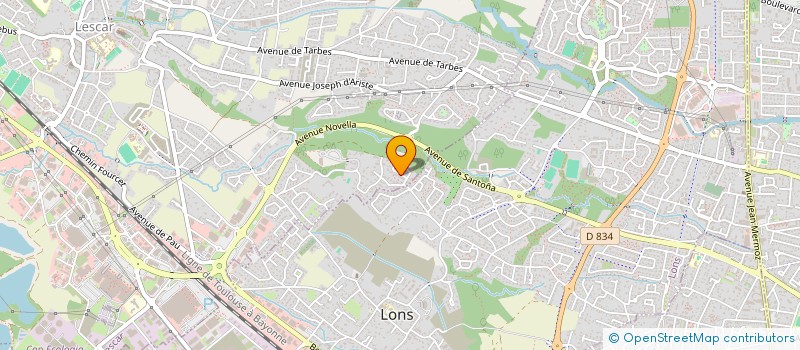 localisation de l'entreprise MONSIEUR FRANCK FERRIERE  LESCAR