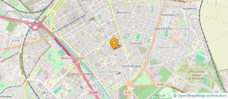 localisation de l'entreprise MONSIEUR FRANCK FERTE  REIMS