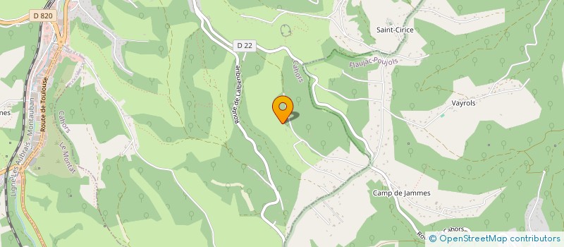 localisation de l'entreprise MONSIEUR FRANCK FLAUJAC  CAHORS